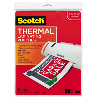 3M THERMAL POUCH 81/2X11 CLEAR